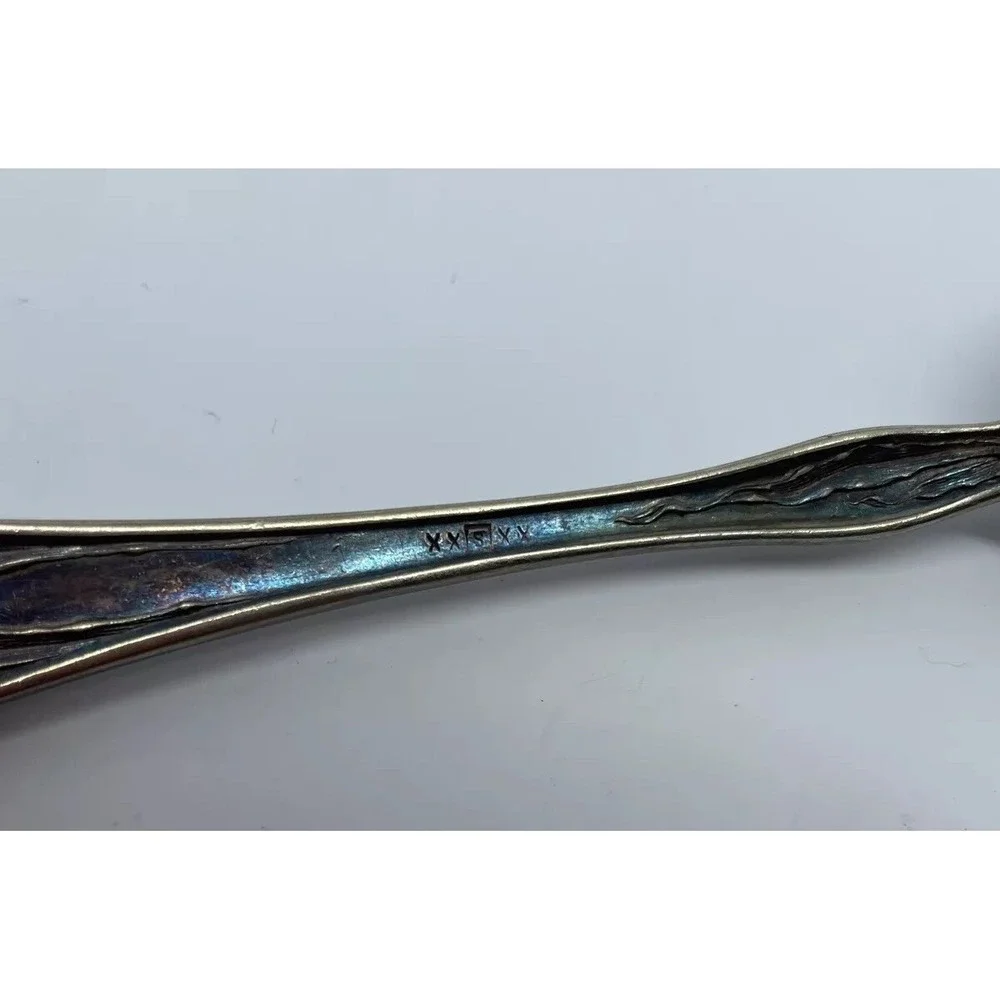 Vintage Wallace Antique Sterling Silver Plated Serving Spoon 71/4